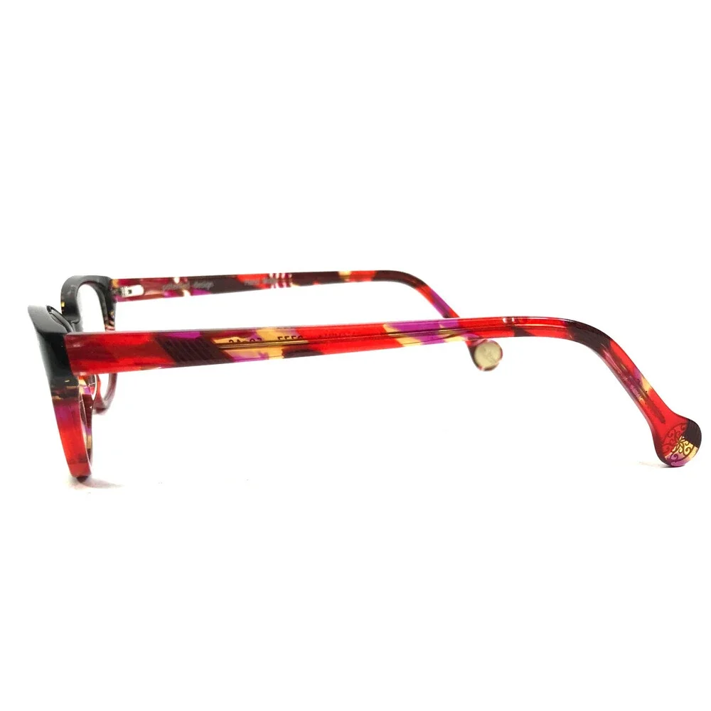 BOZ Eyeglasses Frames VANINA 9333 Black Pink Red Brown Marble 52-16-145